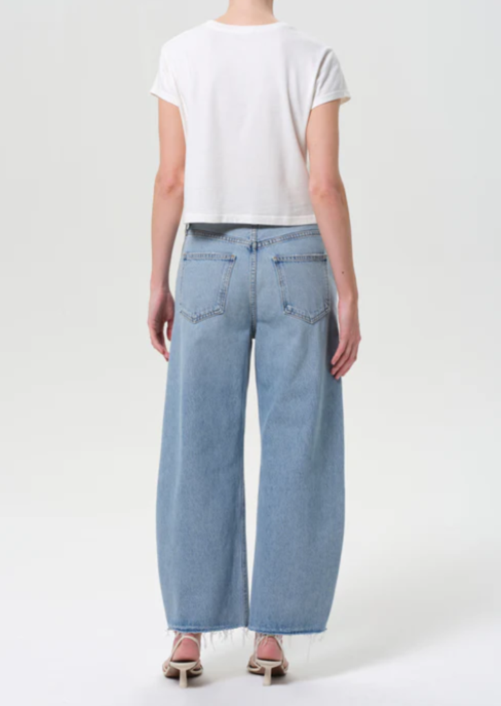 AGOLDE LOW CURVE FRAY JEAN