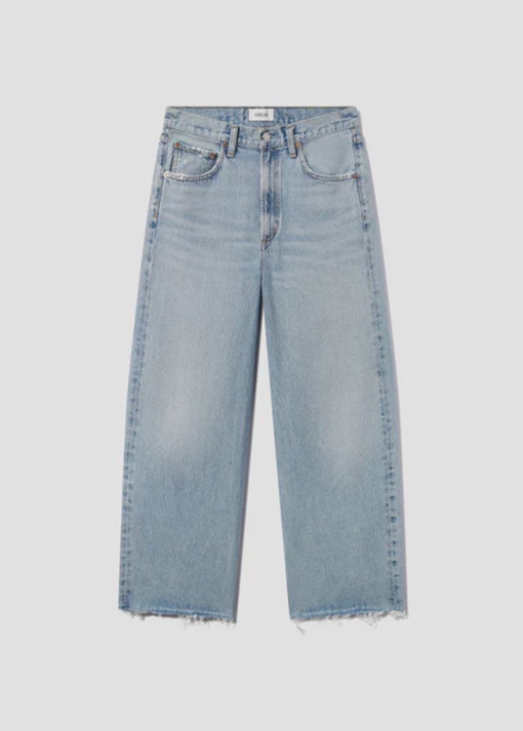 AGOLDE LOW CURVE FRAY JEAN