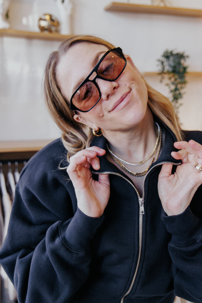 AGOLDE ASTA ZIP SWEATSHIRT