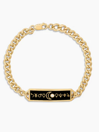 THATCH ALCHEMY BLACK ENAMEL BRACELET