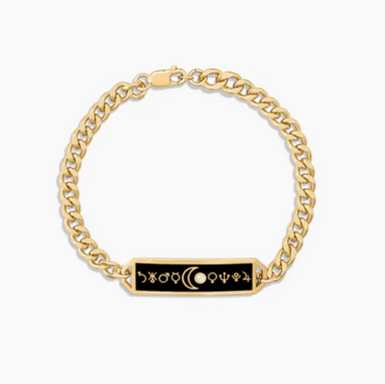 THATCH ALCHEMY BLACK ENAMEL BRACELET