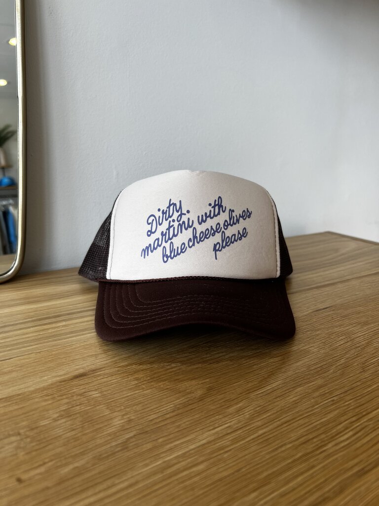 RAW AND REBELLIOUS DIRTY MARTINI TRUCKER HAT