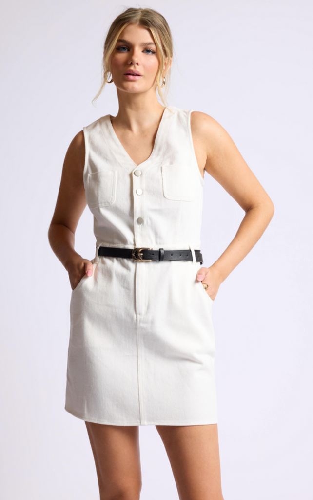 SAGE THE LABEL DELILAH DENIM MINI DRESS