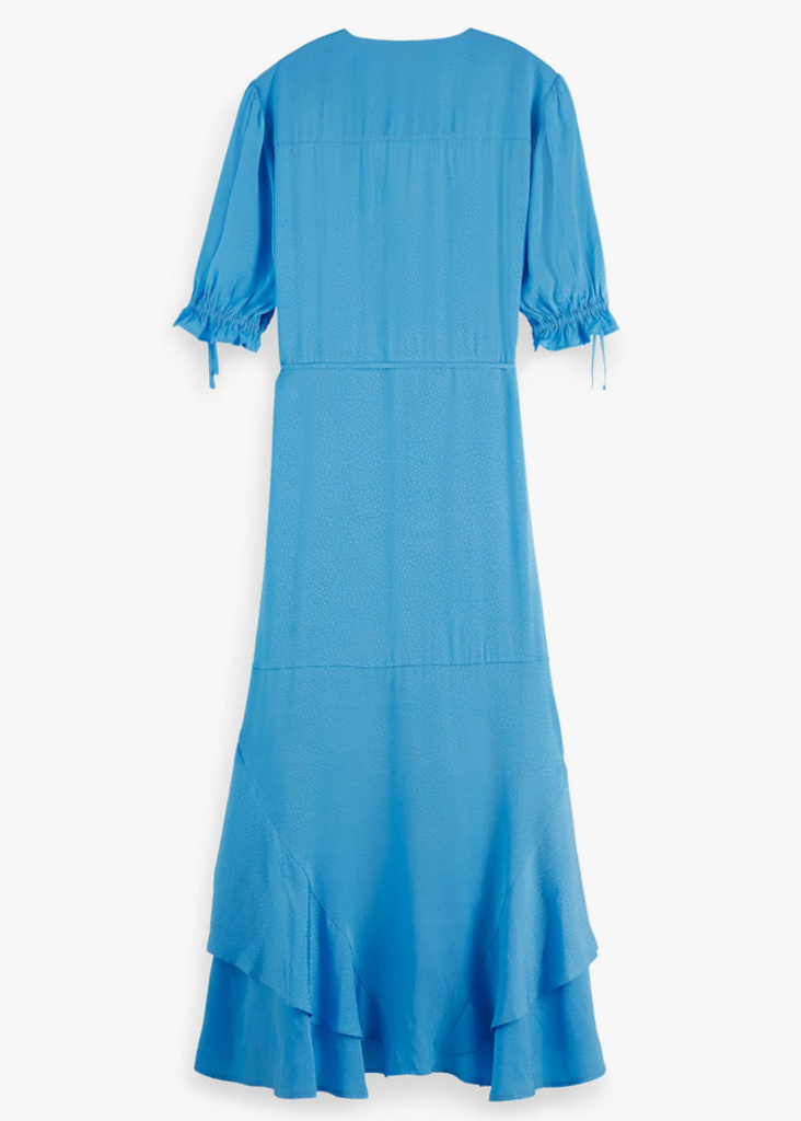 SCOTCH & SODA EARL MIDI WRAP DRESS
