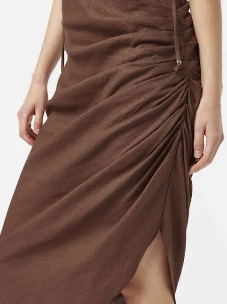 SCOTCH & SODA OLIVIA LINEN MINI DRESS