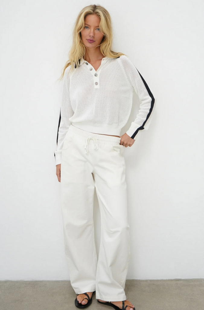 LNA SCOTTIE COLLARED SWEATER