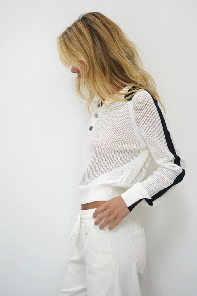 LNA SCOTTIE COLLARED SWEATER