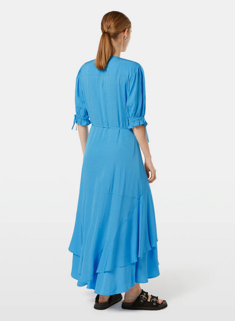 SCOTCH & SODA EARL MIDI WRAP DRESS