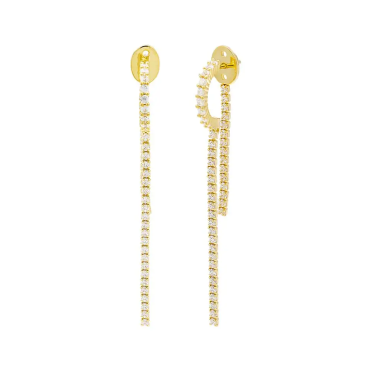 ADINA EDEN THIN TENNIS DROP STUD