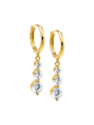 ADINA EDEN CZ DANGLING DROP HUGGIES