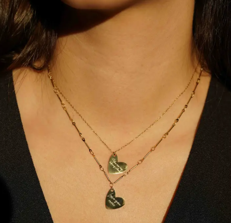 KOZAKH LOVEY DOVEY BAR NECKLACE