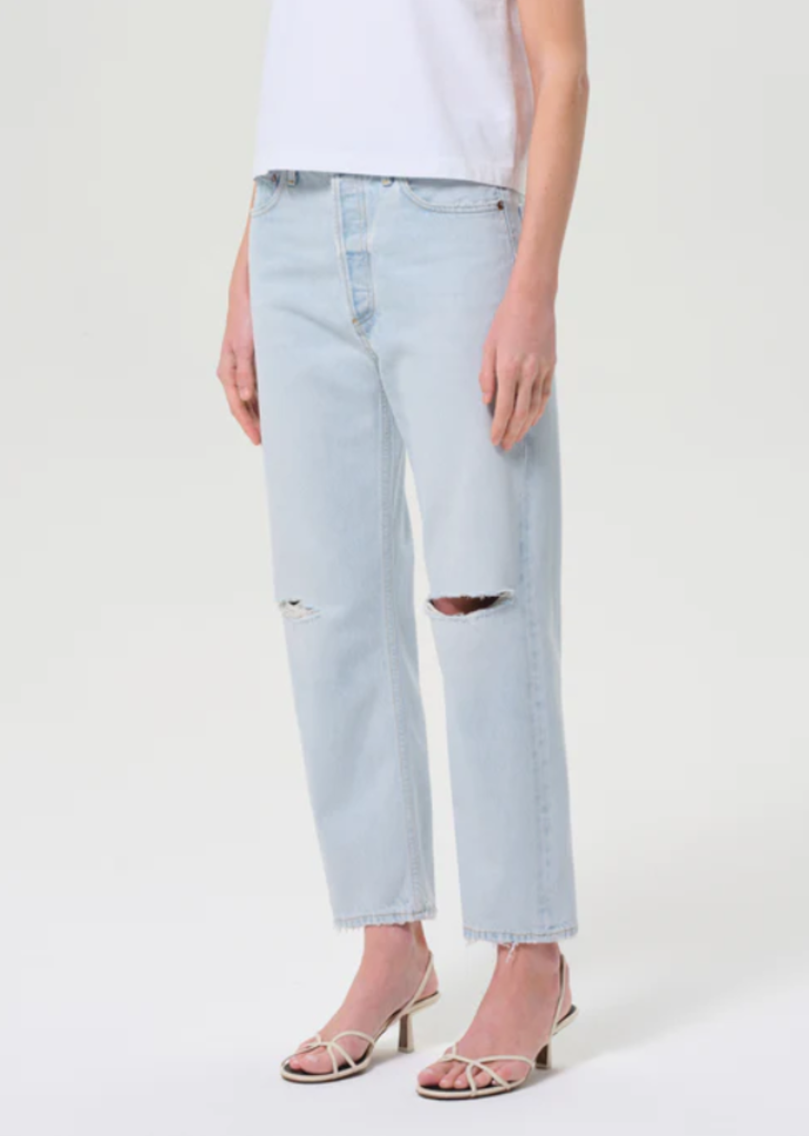 AGOLDE 90'S CROP MID RISE STRAIGHT