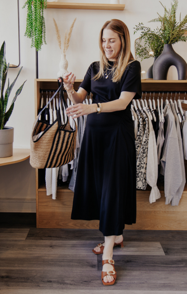 JIJI STUDIO PETRA GATHERED TEE DRESS