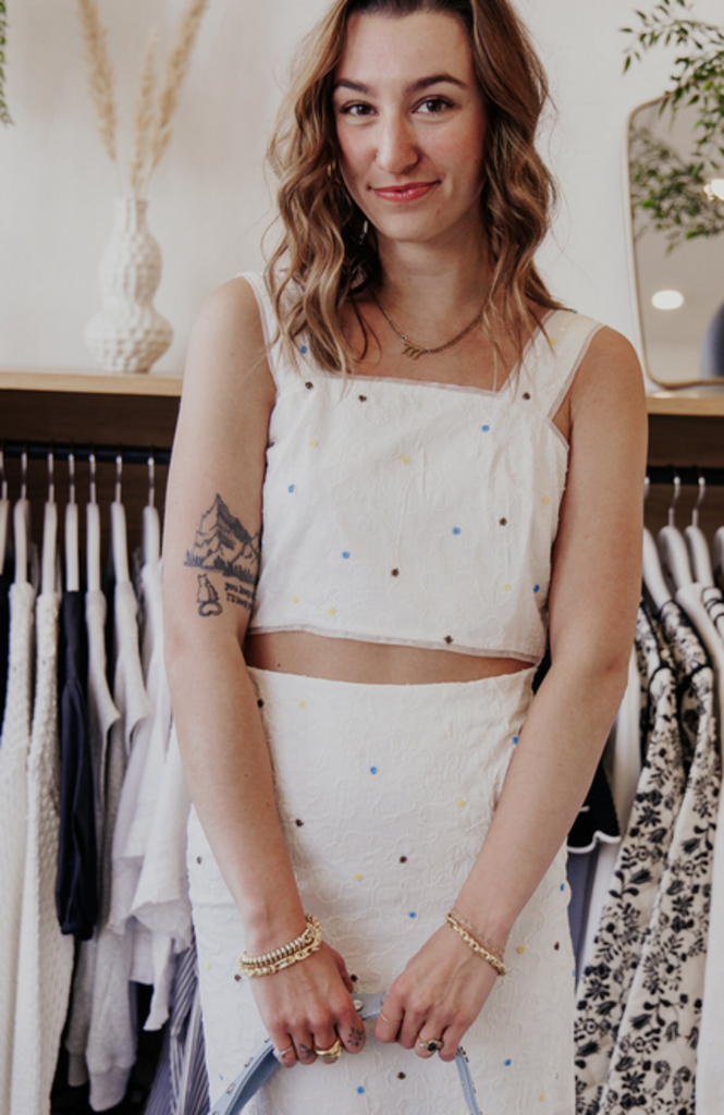 SCOTCH & SODA CLEMENTINE BEADED CROP