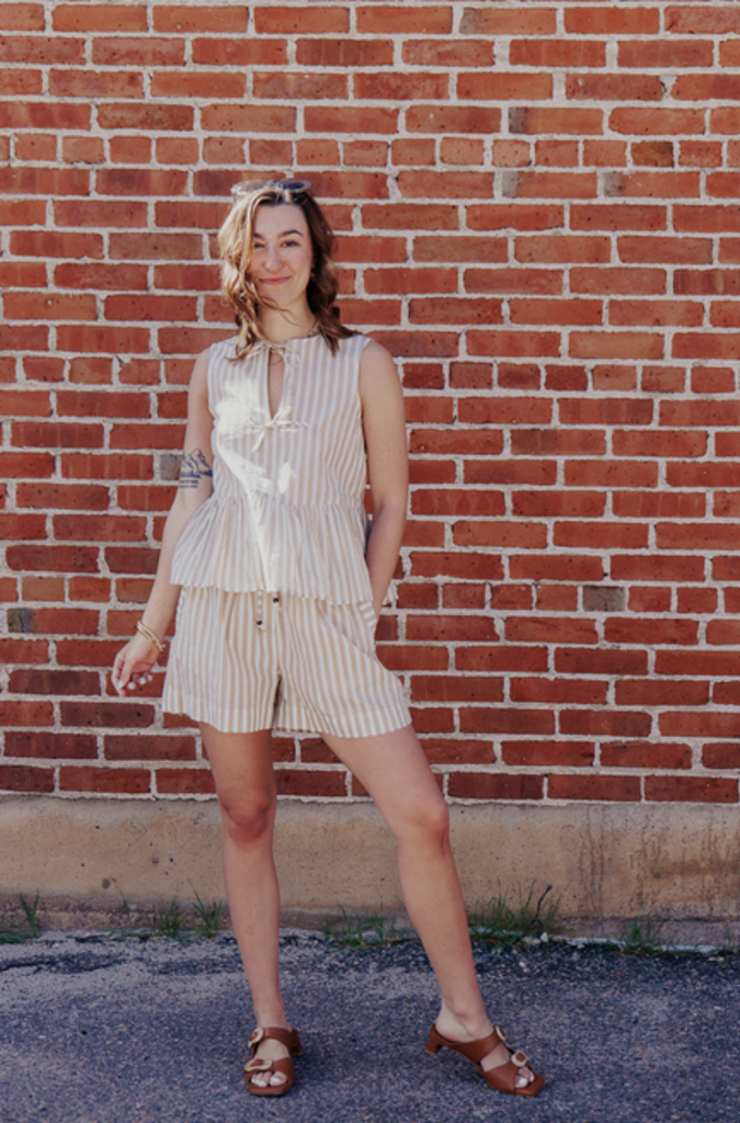 SCOTCH & SODA DESERT STRIPE SHORTS