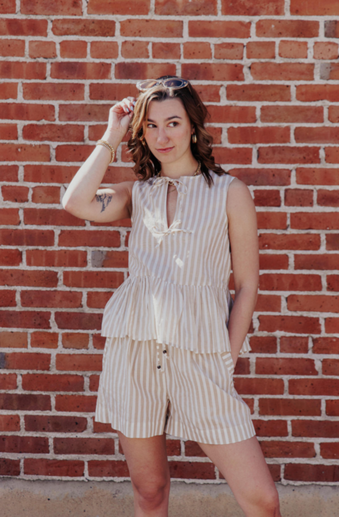 SCOTCH & SODA DESERT STRIPE SHORTS