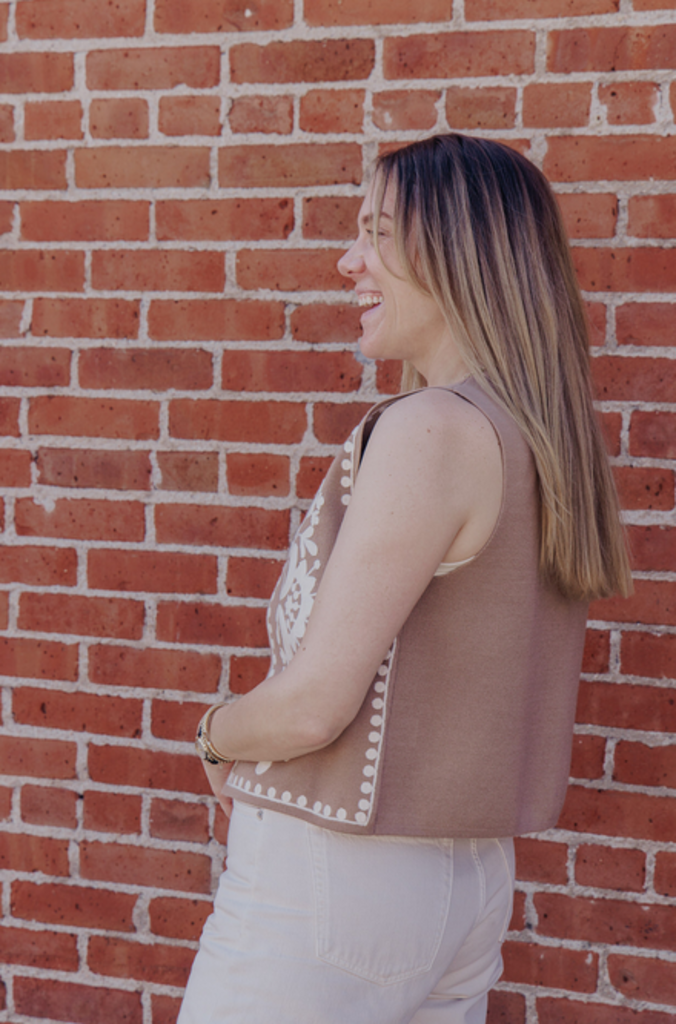 KACEY EMBROIDERED VEST