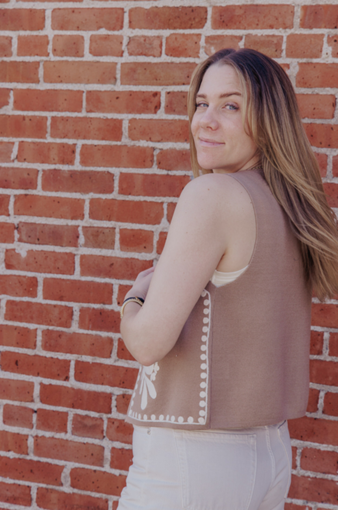 KACEY EMBROIDERED VEST