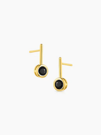 THATCH NOEMI BLACK EARRINGS