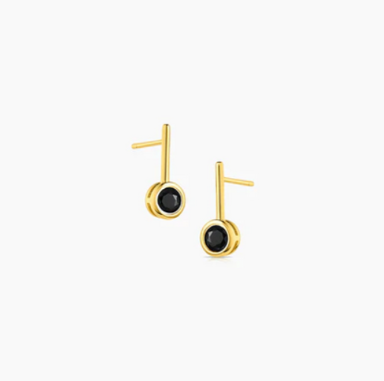 THATCH NOEMI BLACK EARRINGS
