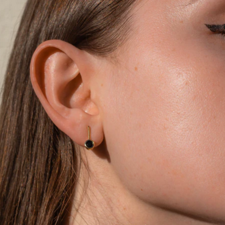 THATCH NOEMI BLACK EARRINGS