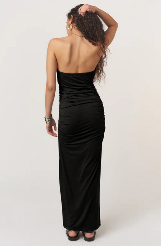 PROJECT SOCIAL T NALA STRAPLESS SIDE RUCHED DRESS