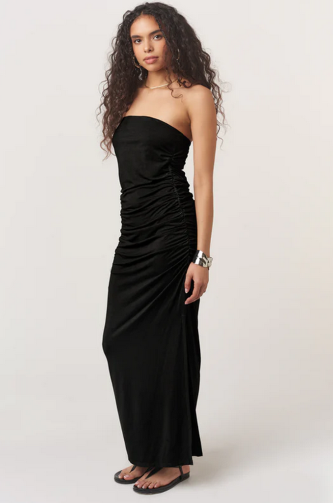 PROJECT SOCIAL T NALA STRAPLESS SIDE RUCHED DRESS