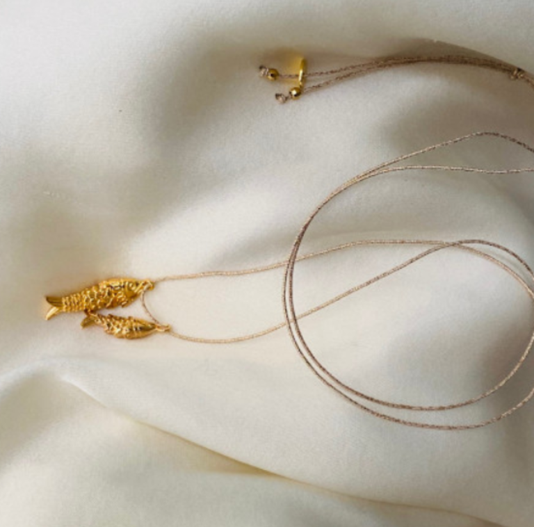 SOPHIE DECHAMPS SARDINA DUO NECKLACE