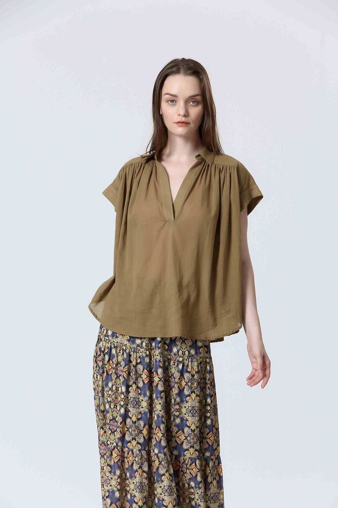 SEE U SOON BLAKE SOLID V NECK TOP