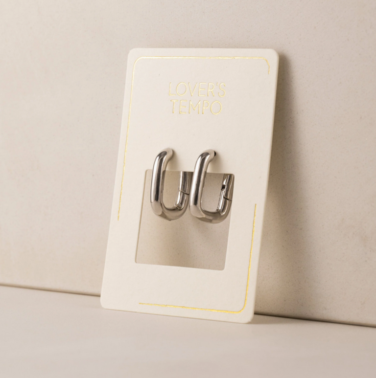 LOVER'S TEMPO MIDI PAPERCLIP PUFF HOOPS