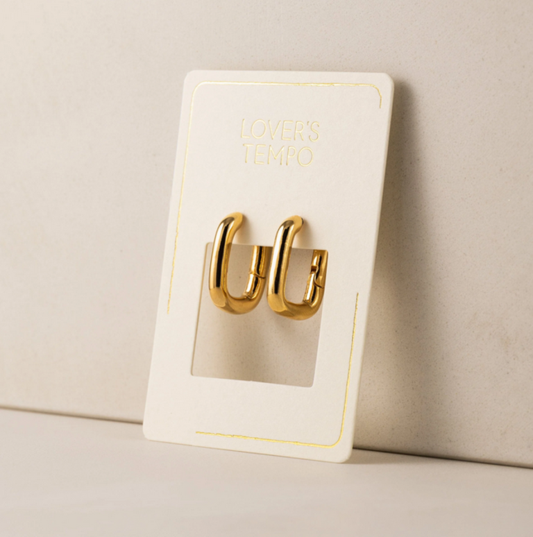 LOVER'S TEMPO MIDI PAPERCLIP PUFF HOOPS