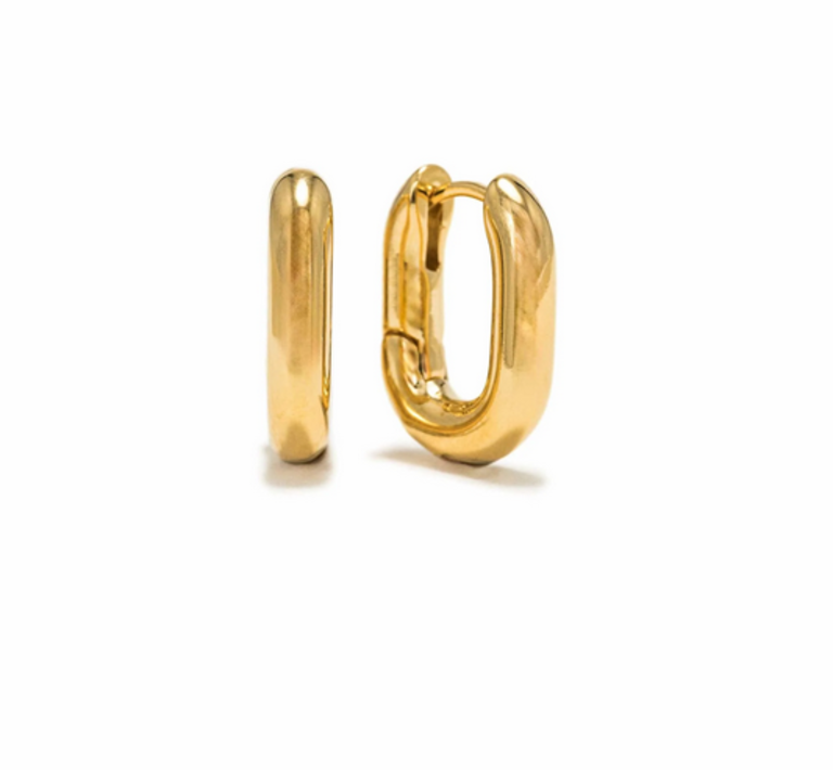 LOVER'S TEMPO SMALL PAPERCLIP PUFF HOOPS