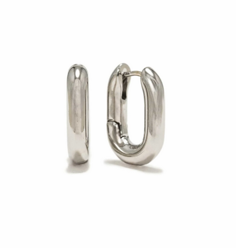 LOVER'S TEMPO SMALL PAPERCLIP PUFF HOOPS