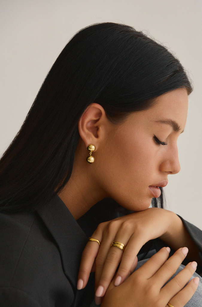 TWENTY COMPASS C'EST LA VIE EARRING