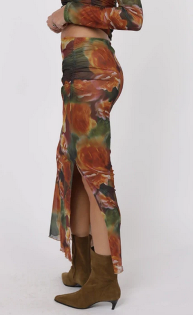 SAGE THE LABEL HEART BEATS SIDE SLIT SKIRT