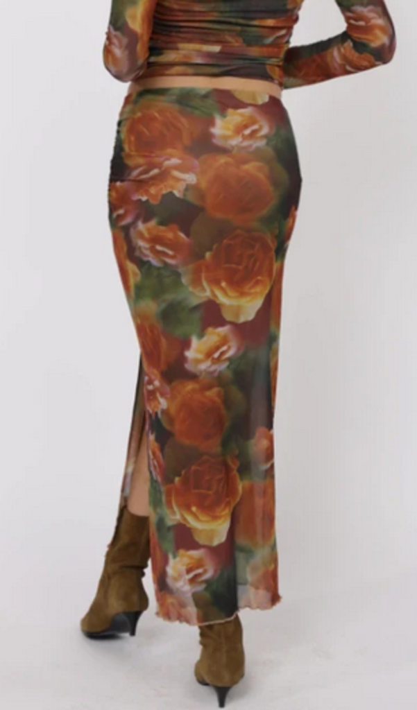 SAGE THE LABEL HEART BEATS SIDE SLIT SKIRT