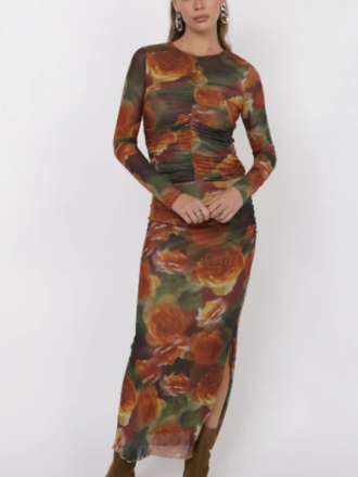 SAGE THE LABEL HEART BEATS SIDE SLIT SKIRT