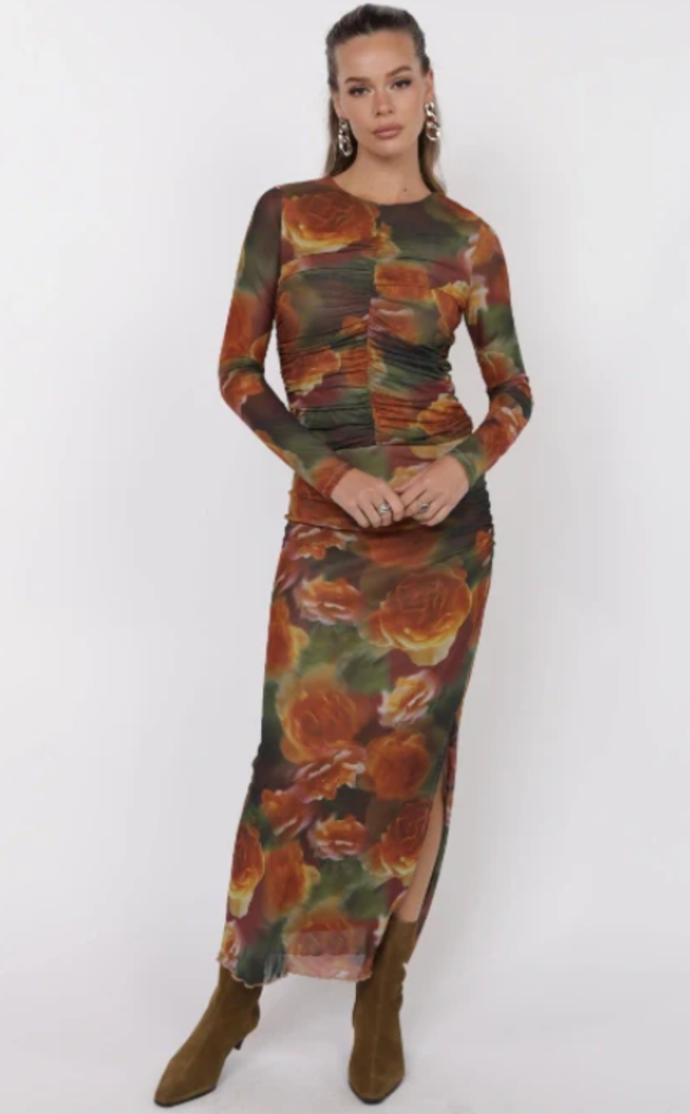 SAGE THE LABEL HEART BEATS SIDE SLIT SKIRT