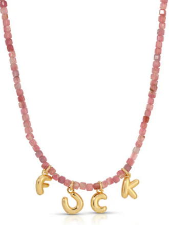 JURATE LA SIDEKICK FUCK BEADED NECKLACE