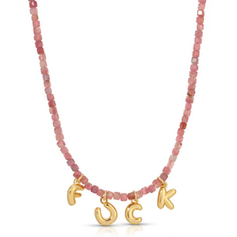 JURATE LA SIDEKICK FUCK BEADED NECKLACE