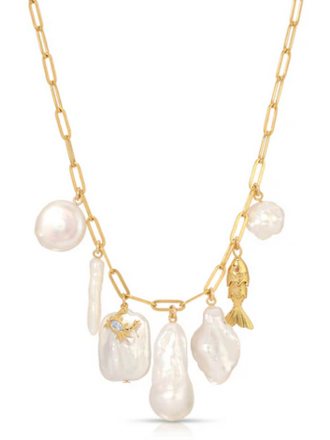 JURATE LA THE WORLD IS YOUR OYSTER NECKLACE