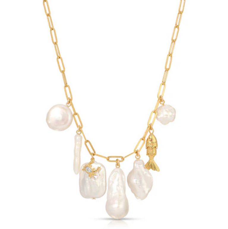 JURATE LA THE WORLD IS YOUR OYSTER NECKLACE