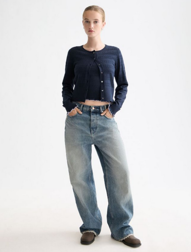 SCOTCH & SODA POINTELLE KNITTED CARDIGAN
