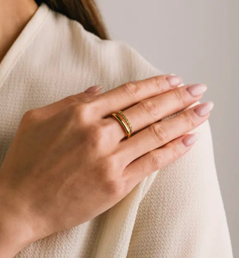 LOVER'S TEMPO SATURN DOUBLE RING
