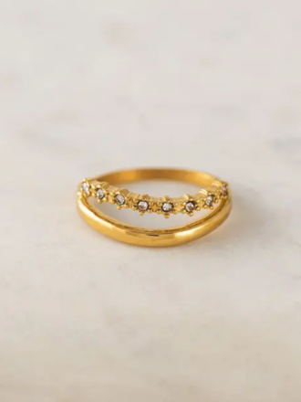 LOVER'S TEMPO SATURN DOUBLE RING