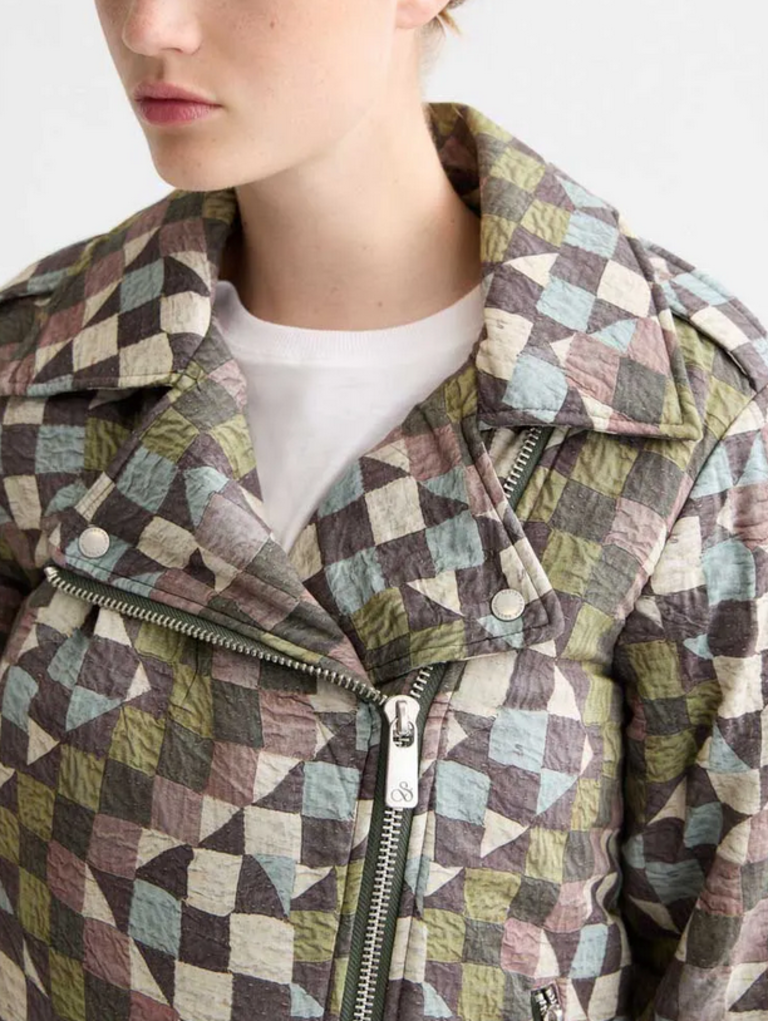 SCOTCH & SODA QUILTED BIKER JACKET