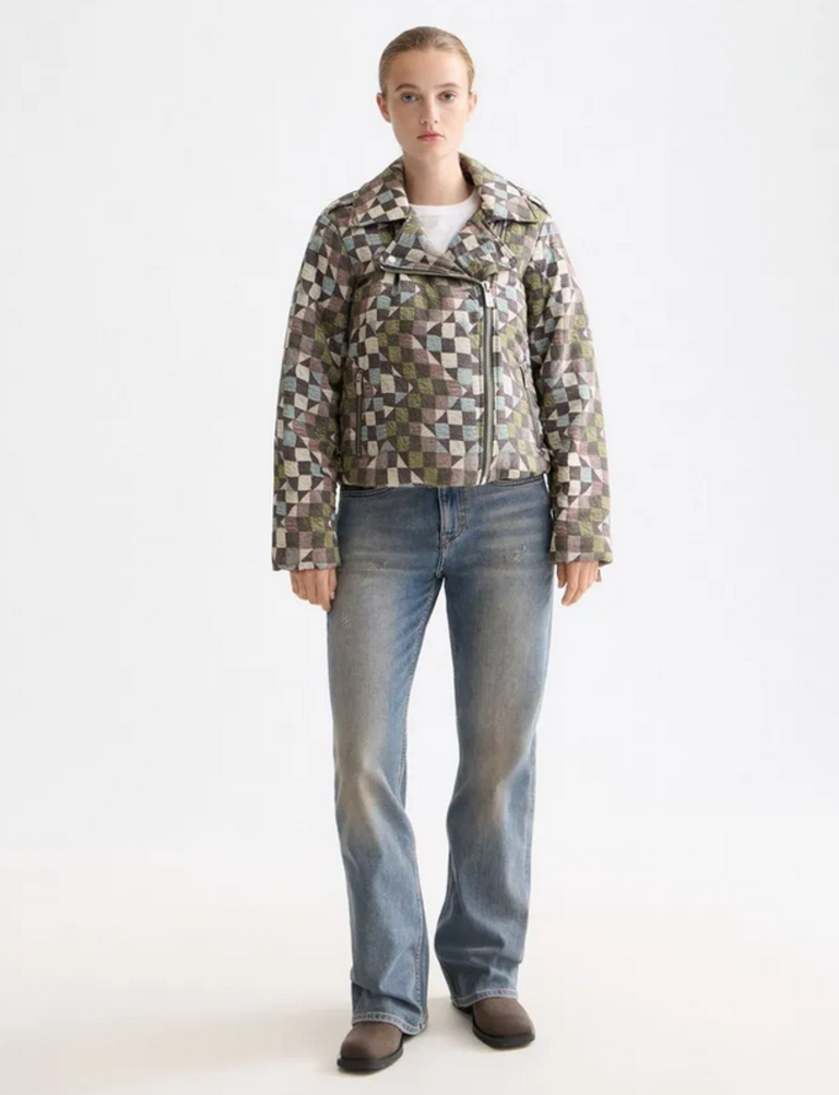 SCOTCH & SODA QUILTED BIKER JACKET
