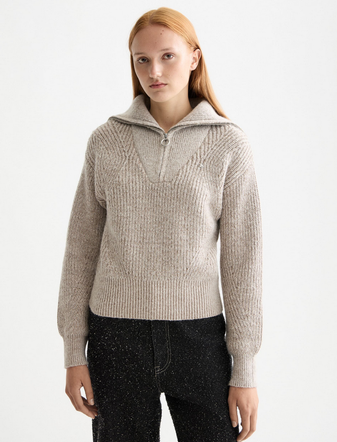 トップス Blanc YM/ Wool half zip pullover blanc ym / Wool half zip pullover