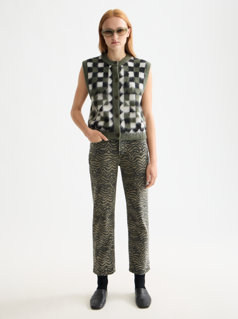 SCOTCH & SODA CHECKERED KNIT VEST