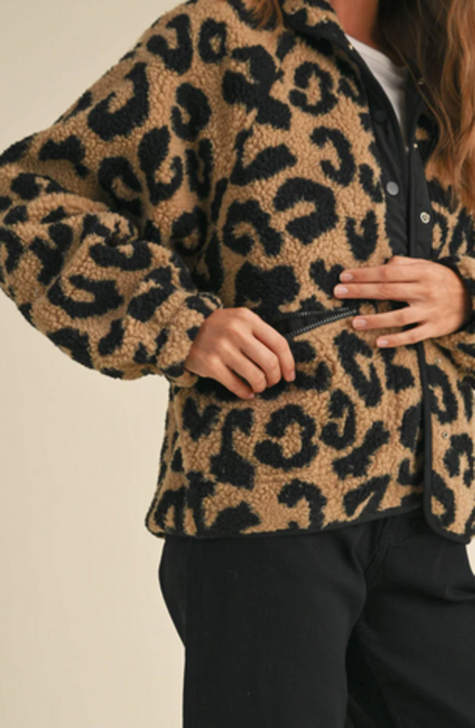 PATTERN SHERPA JACKET
